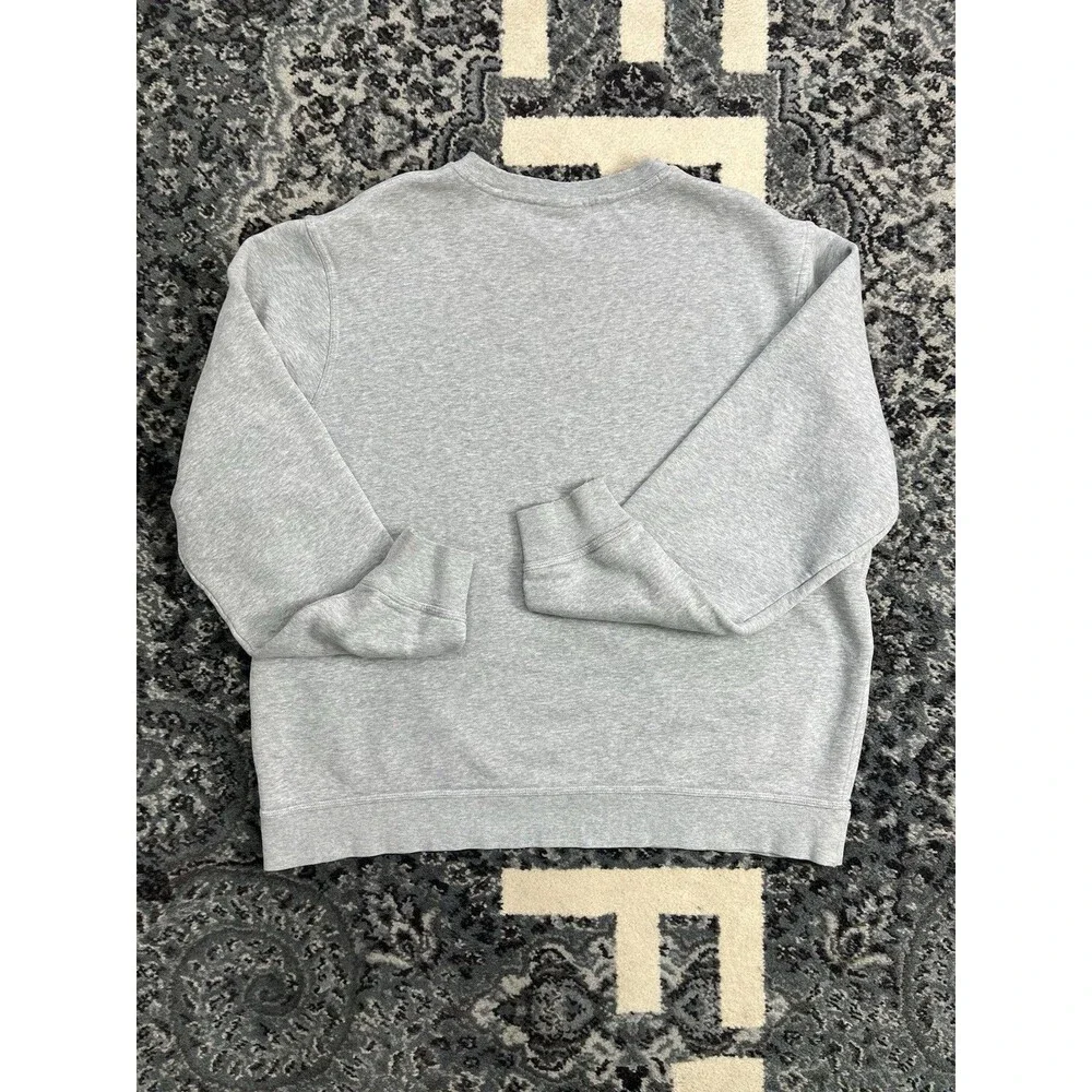 Vintage Mens  Nike Mini Swoosh Y2K Gray Crewneck Sweatshirt Size 2XL
